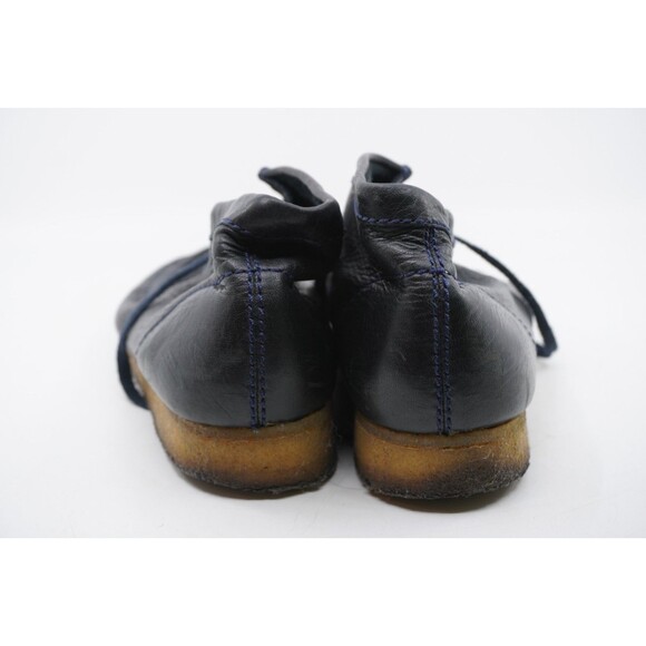 Clarks Originals Wallabee Shoes Mens Size 11.5 Black Leather Moccasin Crepe Sole main image 4